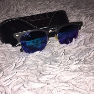 Diff “Blair” Blue Tint Polarized Sunglasses